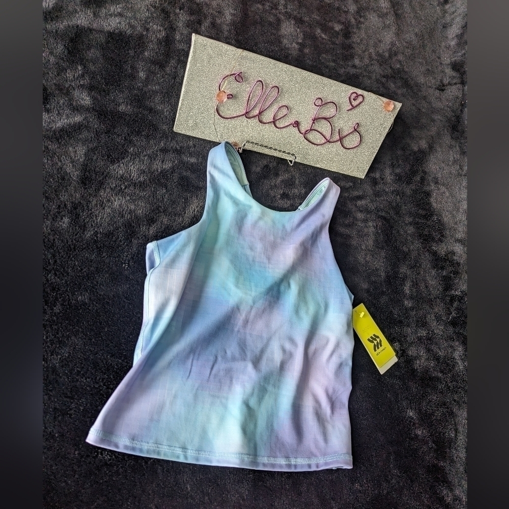 NWT Girls All in Motion Tie Dye Crop Tank XL